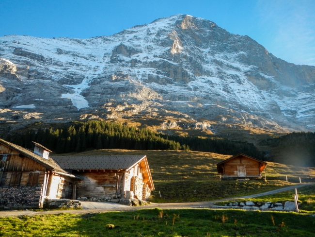 Beneath the biggest North Face of the Alps