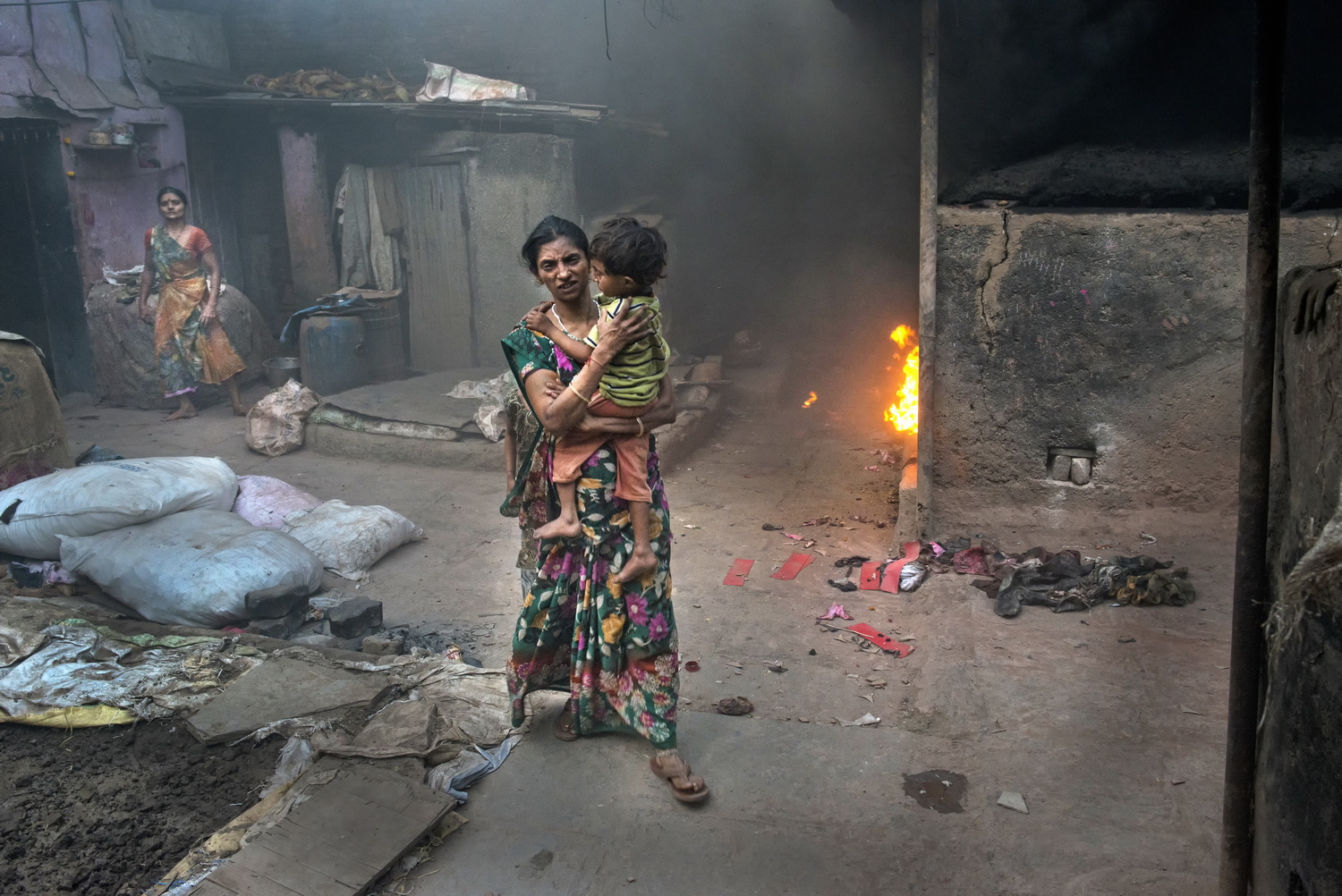 Slumi v Mumbaju - Indija
