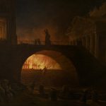 Great fire in Rome - Hubert Robert