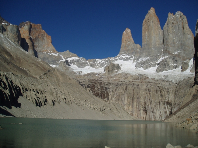 Mogočni stolpi Torres del Paine v čilski Patagoniji.